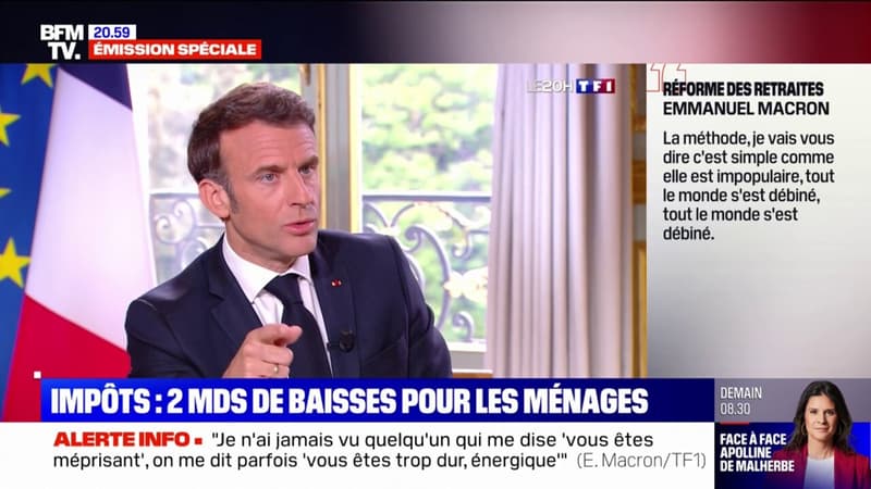 Emmanuel Macron récuse l'utilisation du qualificatif 