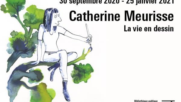 Affiche de l'exposition Catherine Meurisse à Beaubourg