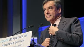 François Fillon le 9 juin lors d'une assemblée générale de Force républicaine. 