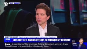 Contournement de la loi Egalim par les distributeurs: "Il y a des lois qui sont bonnes mais qui ne sont pas mises en œuvre concrètement", regrette le député européen LR Geoffroy Didier