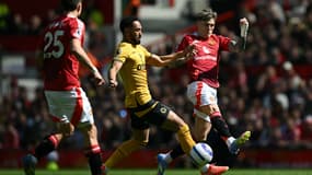 Le Brésilien, Matheus Cunha, lors de la victoire des Wolves face à Manchester United en mars 2025.
