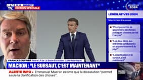 "Il faut construire une formation centrale" juge Franck Louvrier, maire LR de La Baule-Escoublac (Loire-Atlantique) après la conférence de presse d'Emmanuel Macron
