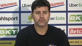 Mauricio Pochettino en conférence de presse, à Lens le 13 janvier 2021