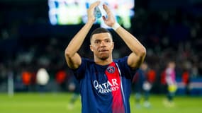 Kylian Mbappé lors de la victoire du PSG contre la Real Sociedad en 8e de finale de Ligue des champions, le 14/02/2024