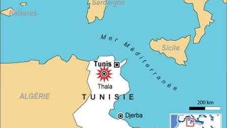 AFFRONTEMENTS MEURTRIERS DANS LA VILLE TUNISIENNE DE THALA