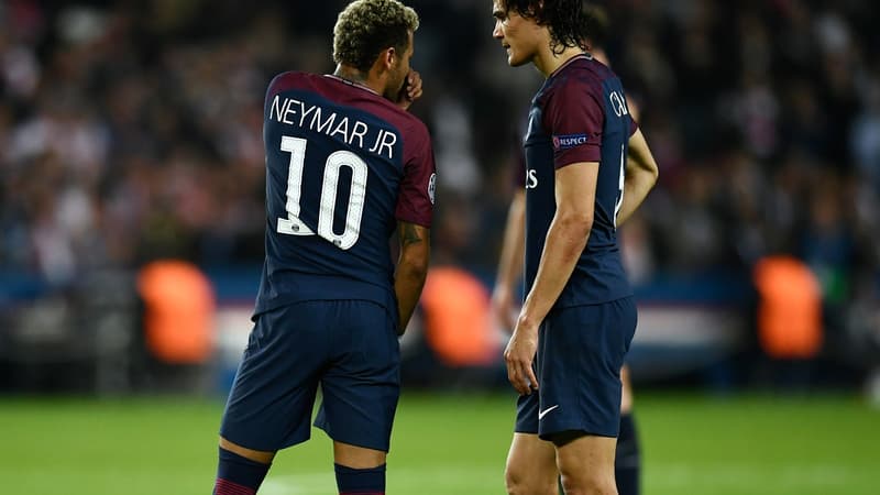 Neymar et Edinson Cavani