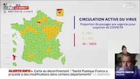 Jérôme Salomon dévoile la carte du déconfinement en fonction de la circulation virale 