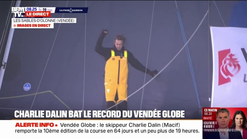 Charlie Dalin remporte la 10e édition du Vendée Globe en 64 jours