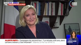 En cas de défaite, Marine Le Pen assure vouloir "continuer à défendre les Français"