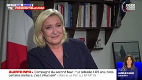 En cas de défaite, Marine Le Pen assure vouloir "continuer à défendre les Français"