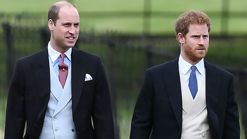 Les princes William et Harry au mariage de Pippa Middleton à Englefield en 2017