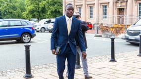 Benjamin Mendy lors de son procès, le 18 août 2022.