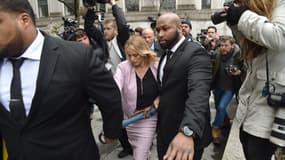 Stormy Daniels à son arrivée au tribunal, à New York, le 16 avril 2018.