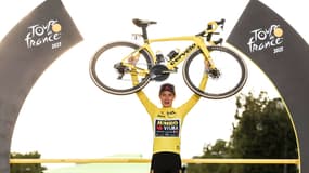 Le Danois Jonas Vingegaard après sa victoire au Tour de France 2023