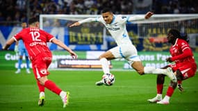Mason Greenwood avec l'OM face à Montpellier, le 19 avril 2025.