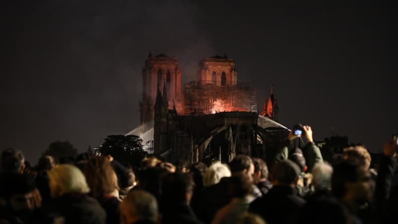 Notre-Dame de Paris en feu