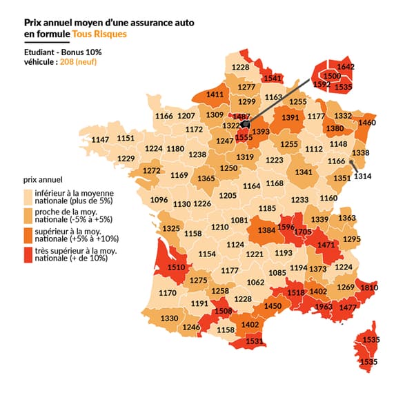 Des disparités très importantes pour les jeunes conducteurs.