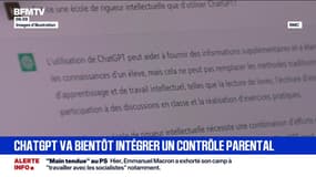 ChatGPT va se doter d'un contrôle parental pour éviter les dérapages de son IA