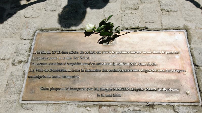 Une plaque explicative à Bordeaux - Image d'illustration