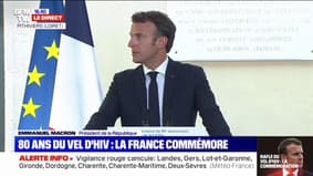 Rafle du Vel d'Hiv: "L'État français parqua ces familles", déclare Emmanuel Macron