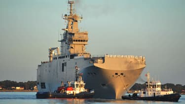 Le premier Mistral commandé à la France par la Russie, le Vladivostok.