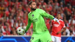 Gianluigi Donnarumma lors de Benfica-PSG, le 5 octobre 2022