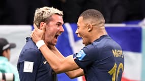 Antoine Griezmann et Kylian Mbappé pendant le Mondial 2022