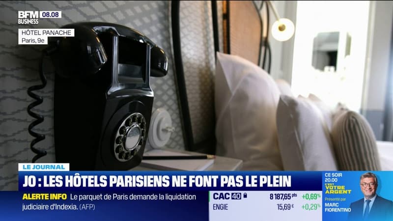 Regarder la vidéo JO: les hôtels parisiens ne font pas le plein