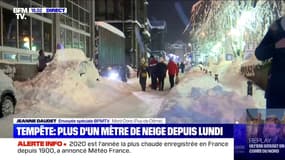 Tempête: plus d'un mètre de neige est tombé depuis lundi dans ce village d'Auvergne
