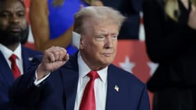 Donald Trump à la convention du Parti républicain, le lundi 15 juillet à Milwaukee