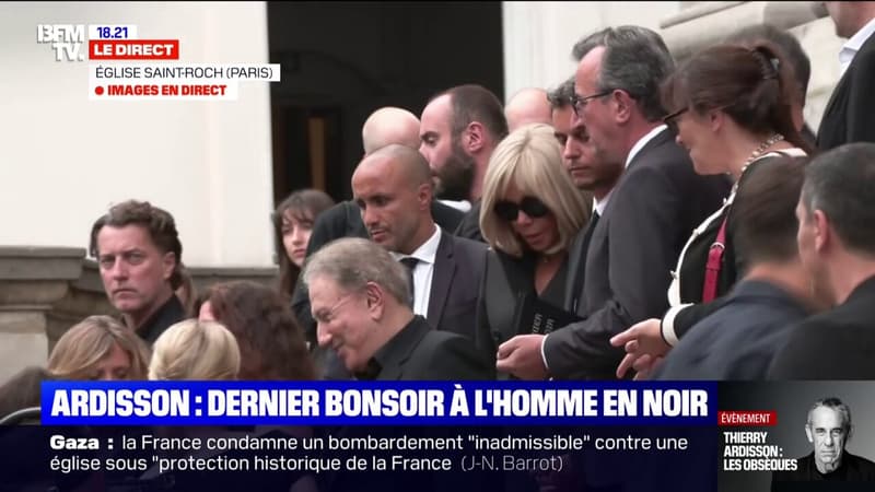 Obsèques de Thierry Ardisson: Michel Drucker, Brigitte Macron, Léa Salamé, Gabriel Attal étaient présents