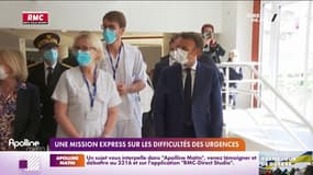 En déplacement à Cherbourg, Emmanuel Macron lance une mission de diagnostic des urgences d'un mois