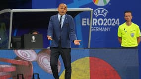 Luciano Spalletti lors du match Italie-Croatie (1-1, Euro), le 24 juin 2024