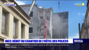 Nice: début du chantier extérieur de l'hôtel des polices