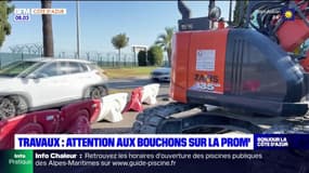 Nice: les bouchons se multiplient sur la Prom' en raison de travaux 