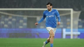 Khvicha Kvaratskhelia lors du match Naples-Lazio (0-1, Serie A), le 8 décembre 2024