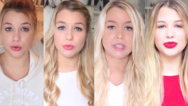 Marie Lopez dans ses tutoriels sur Youtube.