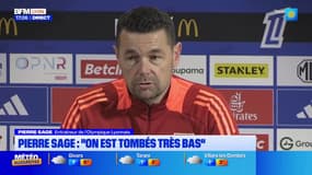 L'entraîneur de l'OL, Pierre Sage, revient sur l'élimination en coupe de France par une équipe de National 3