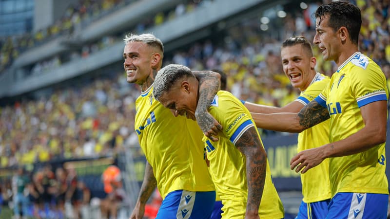 Les joueurs de Cadix le 01/09/2023 contre Villarreal