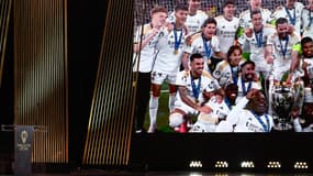 La scène du Ballon d'or est vide après le boycott du Real Madrid, le 28 octobre 2024