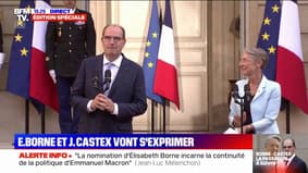 Passation de pouvoir: les vifs applaudissements pour Jean Castex à Matignon