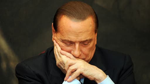 Silvio Berlusconi le 1er février 2012 au Parlement italien à Rome.