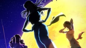 Détail de l'affiche de la nouvelle série animée "Cat's Eyes"