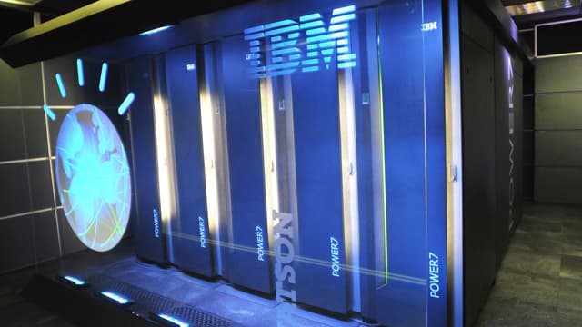 Une photo publiée par IBM montre la structure physique de Watson.