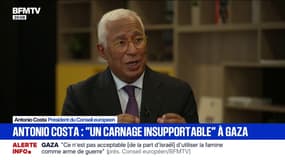 Conflit au Proche-Orient: "Il est essentiel d'arrêter Israël", atteste Antonio Costa, président du Conseil européen