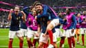 Olivier Giroud célèbre la qualification des Bleus lors de France-Angleterre, Coupe du monde 2022