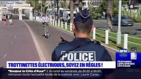 Nice: la police municipale multiplie les contrôles des usagers des trottinettes électriques