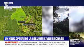 Crash d’hélicoptère en Isère: un témoin raconte avoir vu "deux explosions très importantes" avec "beaucoup de fumée noire"