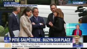 Agnès Buzyn est arrivée à l'hôpital de la Salpêtrière
