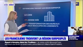 Avec 12 millions d'habitants, les Franciliens trouvent la région surpeuplée